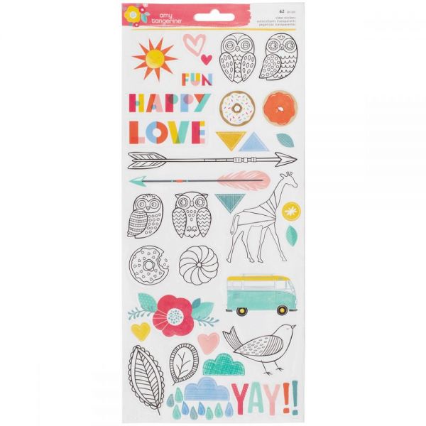NOTM425934 Amy Tan Oh Happy Life Stickers 6"X12" 2/Pkg