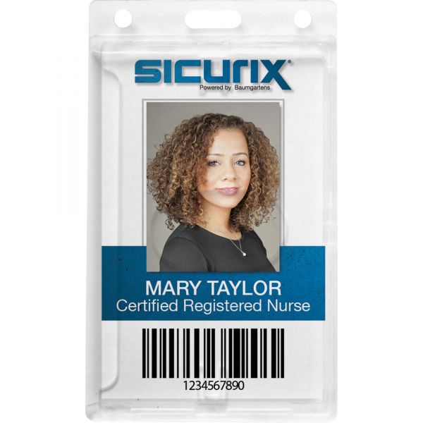 BAU68140 Baumgartens Rigid PC ID Badge Holders