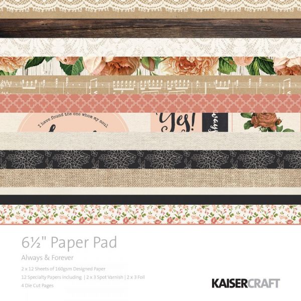 NOTM301876 Kaisercraft Paper Pad 6.5"X6.5" 40/Pkg