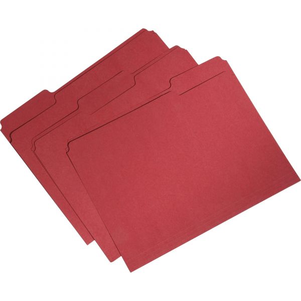 NSN5664134 Skilcraft Recycled Red Colored File Folders
