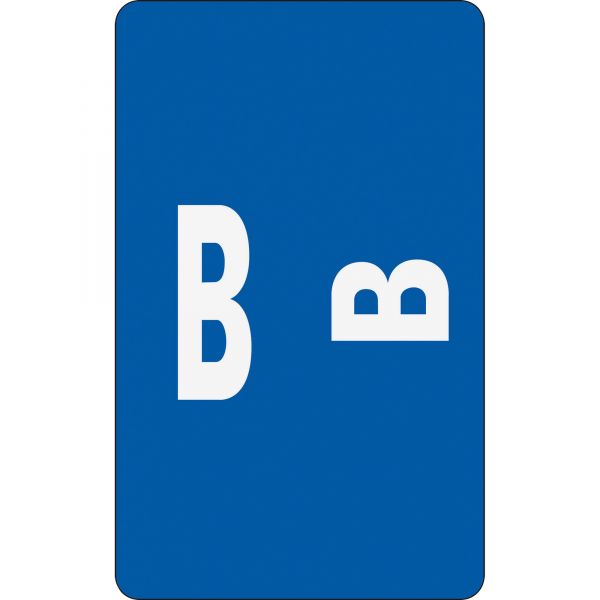 SMD67172 Smead Alpha-Z Color-Coded Second Letter Labels, Letter B, Dark Blue, 100/Pack
