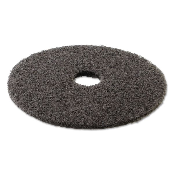 BWK4017HIP Boardwalk Standard High Performance Stripping Floor Pads, 17" Diameter, Black, 5/Carton