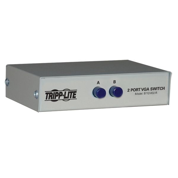SYNX304073 Tripp Lite 2-Port Manual VGA/SVGA Video Switch 3x HD15F Metal