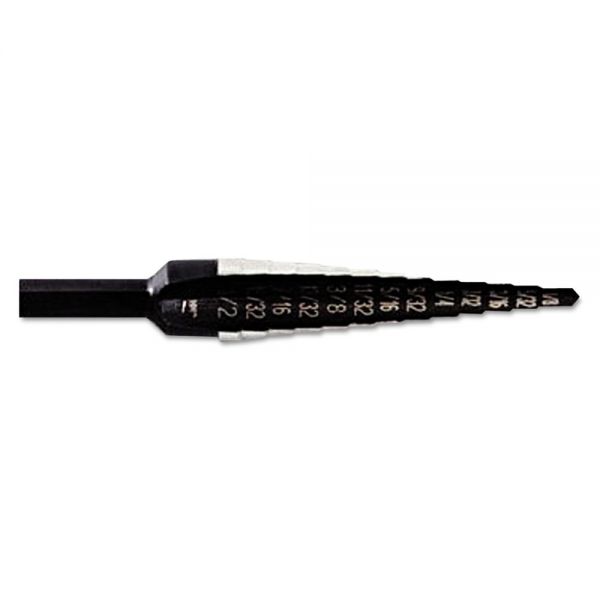 UBT10231 IRWIN #1 Unibit Self-Starting Stairstep Bit, 13-Step, 1/8" to 1/2" dia, 1/8" Depth