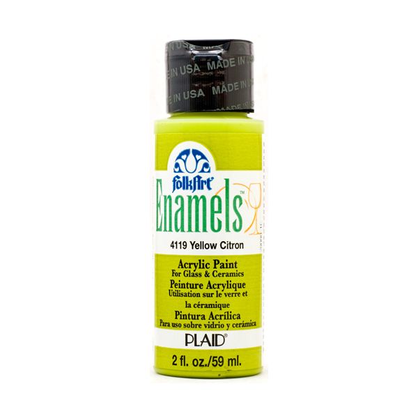 NOTM488659 Folk Art Enamels Yellow Citron Acrylic Paint