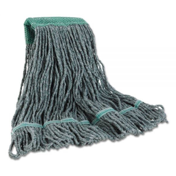 BWK402GN Boardwalk Mop Head, Premium Standard Head, Cotton/Rayon Fiber, Medium, Green
