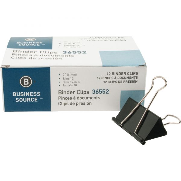 BSN36552 Business Source Large Binder Clips
