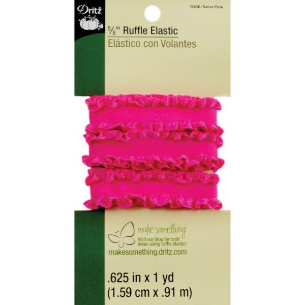 NOTM100603 Ruffle Elastic 5/8"X1yd