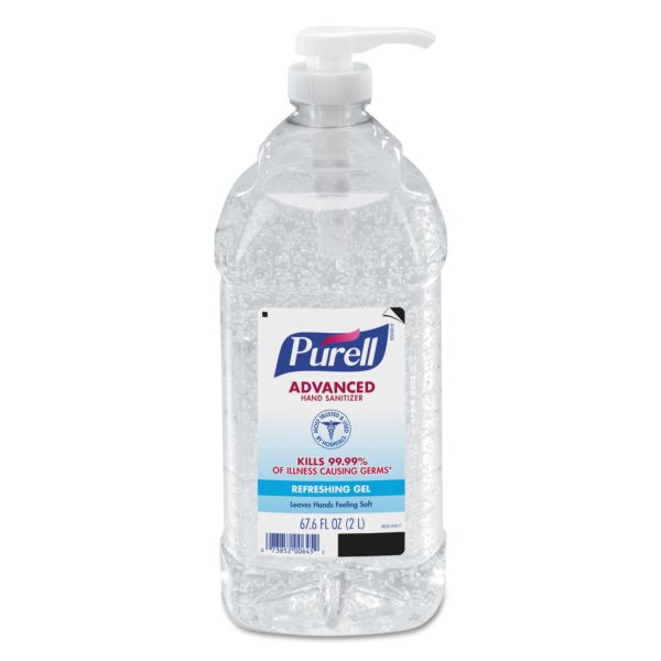 GOJ962504CT PURELL Advanced Instant Hand Sanitizer, 2-liter Bottle, 4 per Carton