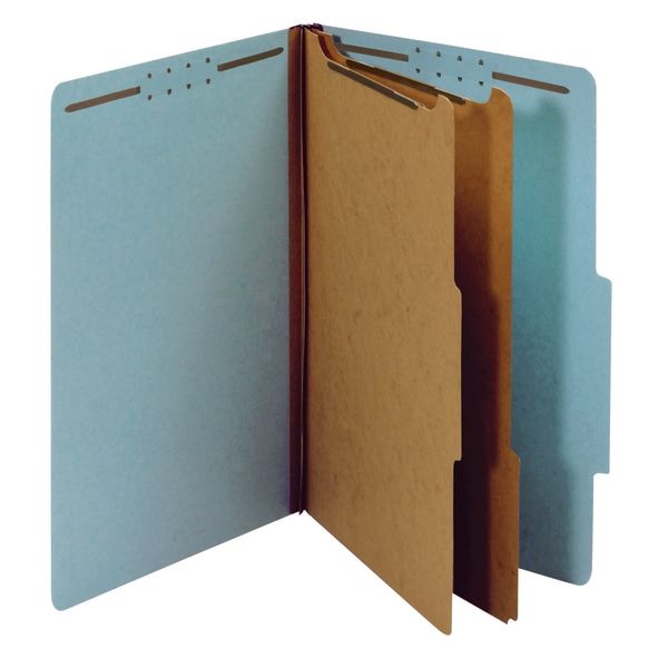 Pressboard Expanding File Folders, 2 1/2" Expansion, Legal Size, 100