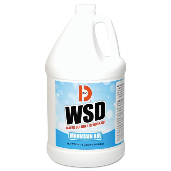 BGD1358 Big D Industries Water-Soluble Deodorant, Mountain Air, 1gal, 4/Carton