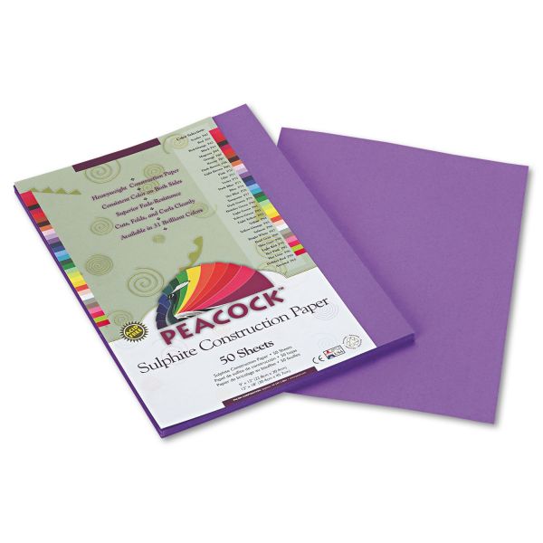 PACP7209 Peacock Sulphite Purple Construction Paper