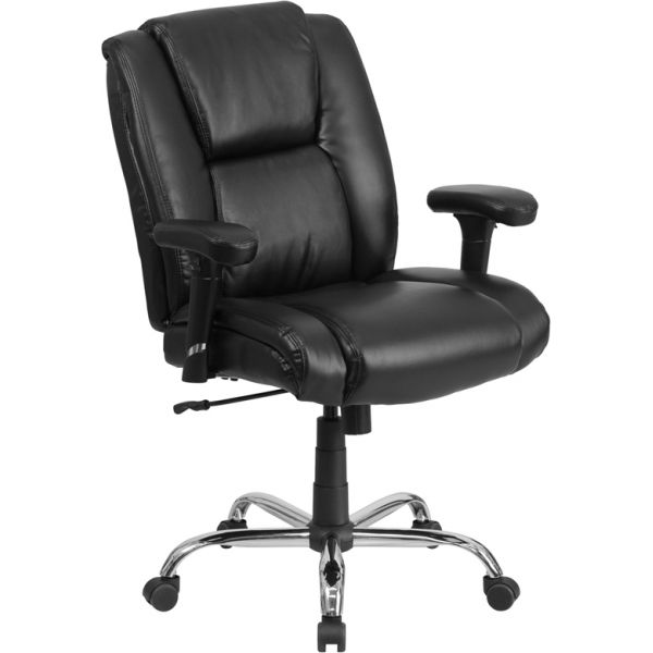 FHFGO2132LEAGG Flash Furniture Big & Tall Leather Swivel Task Chair