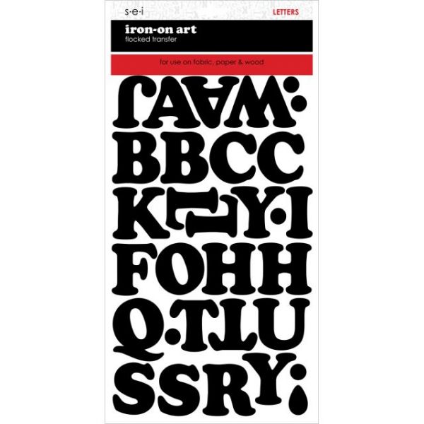 NOTM226839 Chunky Letter Transfers 1.5" 2 Sheets/Pkg