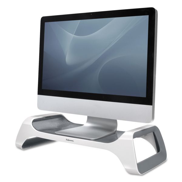 FEL9311101 Fellowes I-Spire Series Monitor Lift Riser, 20 x 8 7/8 x 4 7/8, White/Gray