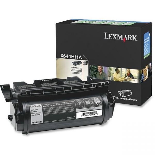 LEXX644H11A Lexmark X644H11A High-Yield Return Program Toner, 21000 Pg-Yld, Black