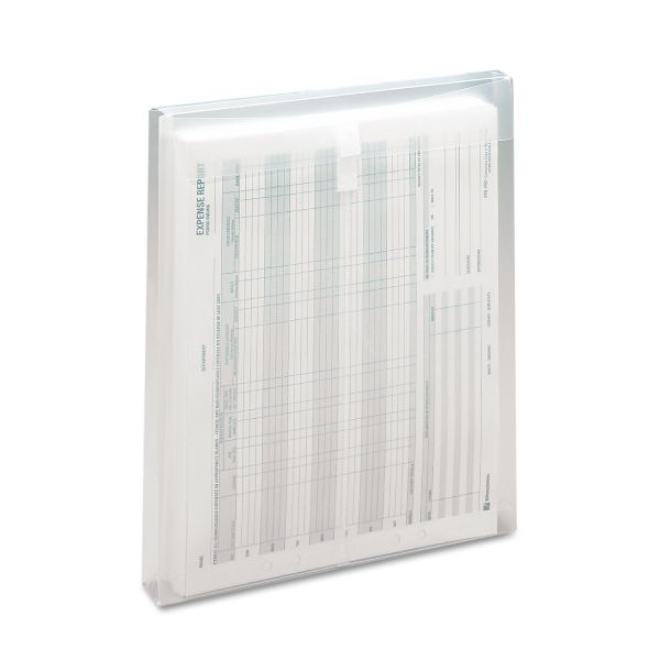 SMD89670 Smead Top-Load Envelopes, 1 1/4" Exp, Jacket, Letter, Poly, Clear, 5/Pack