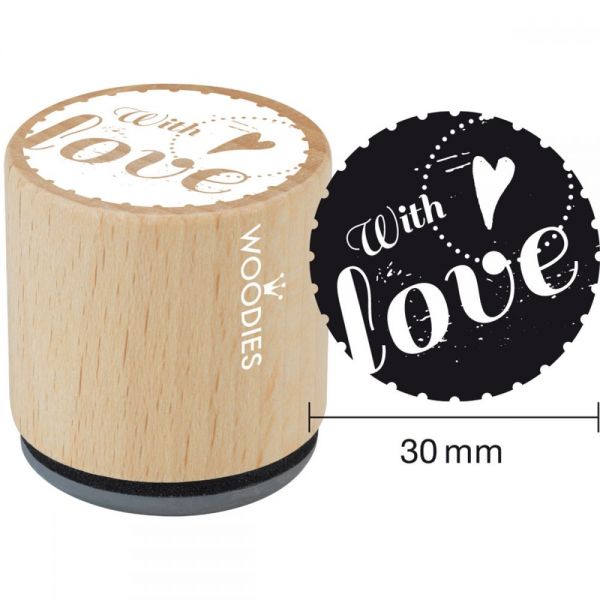 NOTM350212 Woodies Mounted Rubber Stamp 1.35"
