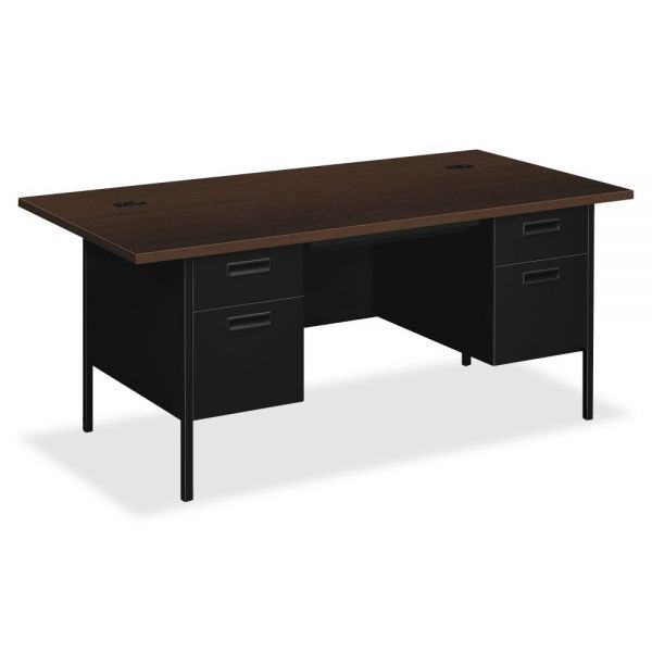 HONP3276MOP HON Metro Classic Double Pedestal Desk | 2 Box / 2 File Drawers | 72"W