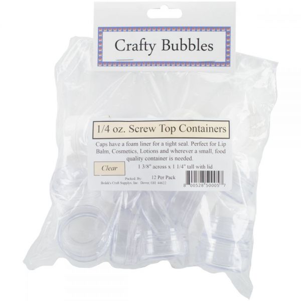 NOTM342411 Screw Top Containers .25oz 12/Pkg