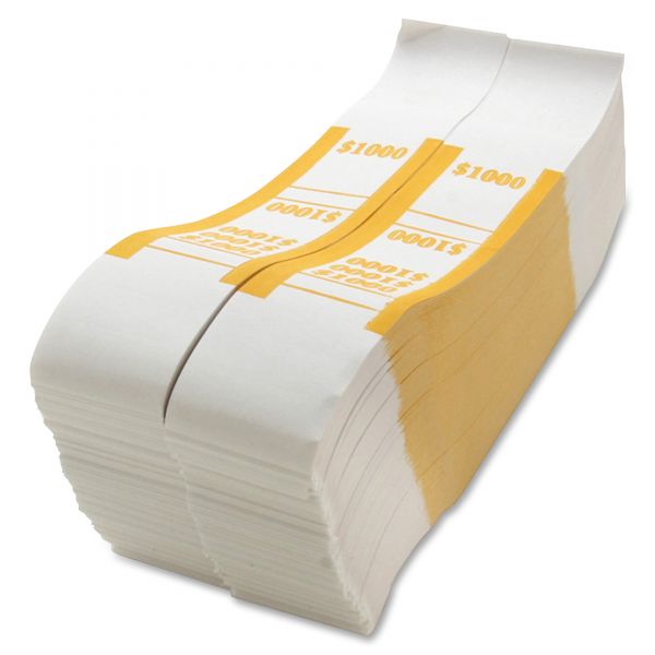 SPRBS1000WK Sparco White Kraft ABA Bill Straps