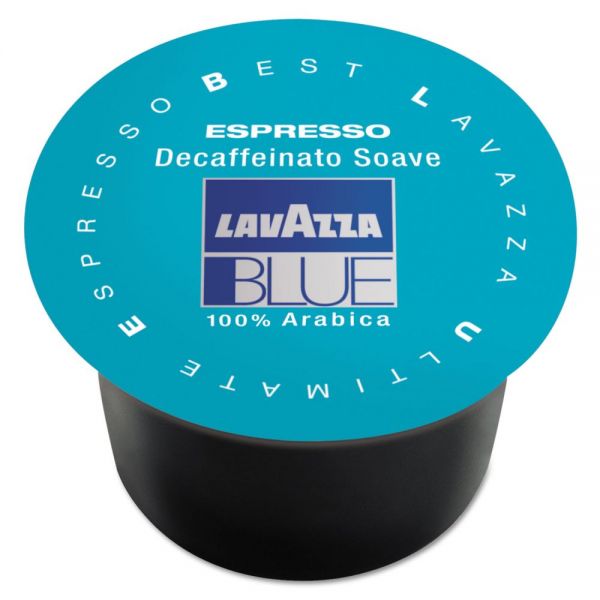 LAV910 Lavazza BLUE Espresso Capsules, Capsules, Decaffeinated Medium Roast, 8g, 100/Box