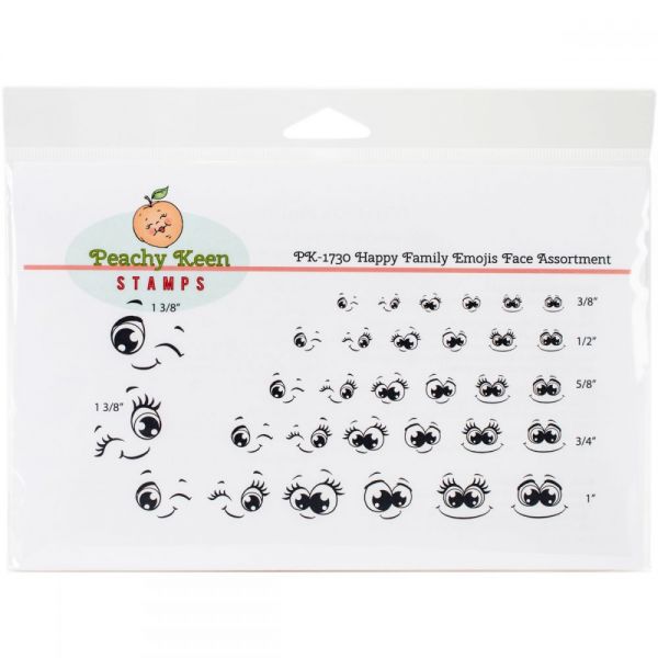 NOTM425711 Peachy Keen Stamps Clear Face Assortment 32/Pkg