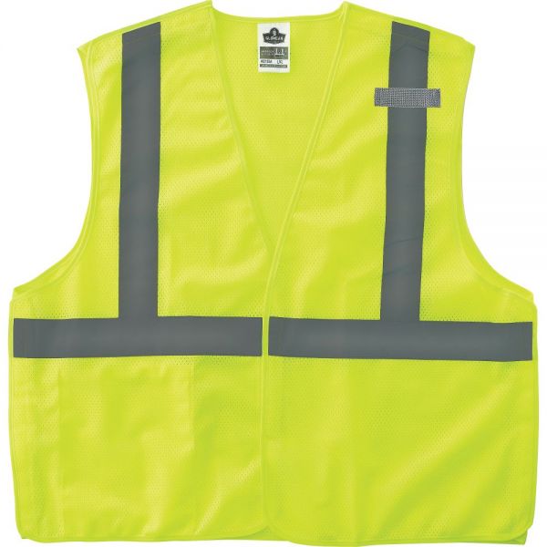 EGO21073 GloWear Lime Econo Breakaway Vest