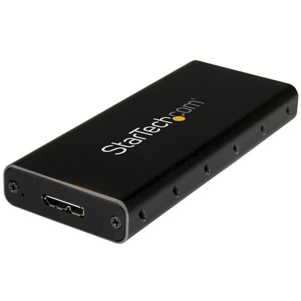SYNX4420720 StarTech.com USB 3.1 Gen 2 (10Gbps) mSATA Drive Enclosure - Aluminum - Portable Data Storage for mSATA and mSATA Mini (Half-Size)