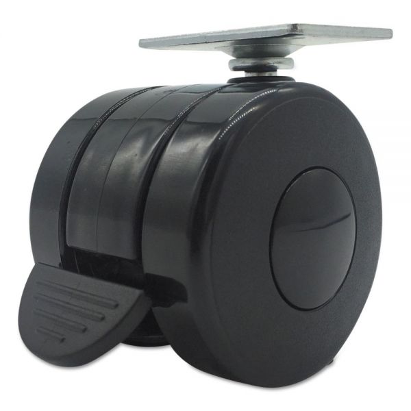 ALEHT3004 Alera Casters for Height-Adjustable Table Bases, Black, 4/Set