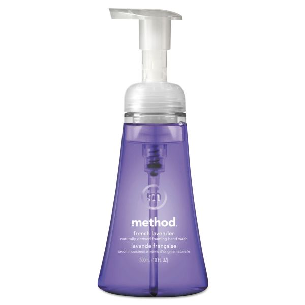 MTH00363CT Method Foaming Hand Wash, French Lavender, 10 oz Pump Bottle, 6/Carton