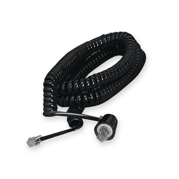 SOF03201 Softalk Twisstop Detangler w/Coiled, 25-Foot Phone Cord, Black