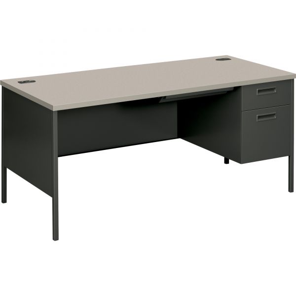 HONP3265RG2S HON Metro Classic Right Pedestal Desk | 1 Box / 1 File Drawer | 66"W