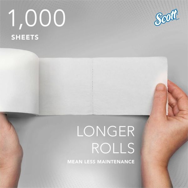 Scott 1000 Toilet Paper, 36 Jumbo Rolls, 1,000 Sheets Per Roll – 36,000 Sheets Total