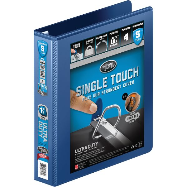 WLJ86634295 Wilson Jones Ultra-Duty 1 1/2" 3-Ring View Binder