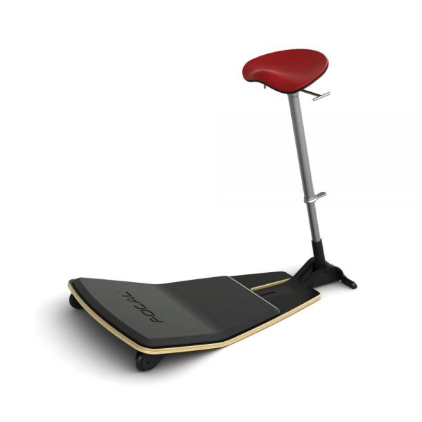 SAFFLT1000BKRD Safco Active Locus Learning Seat by Focal Upright, Red with Black Base