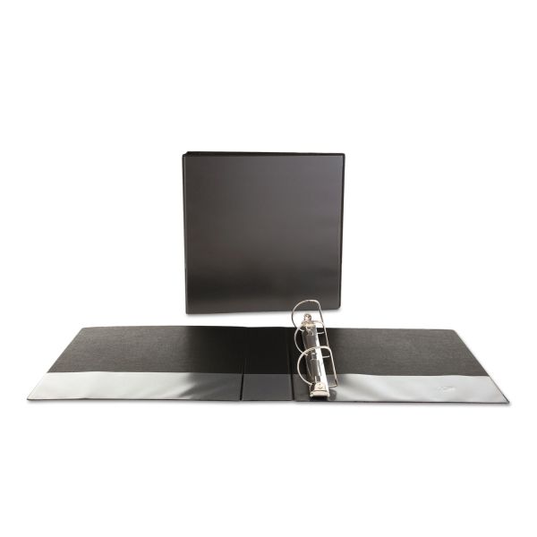 UNV20745 Universal Economy 3-Ring View Binder, 2" Capacity, Slant-Ring, Black
