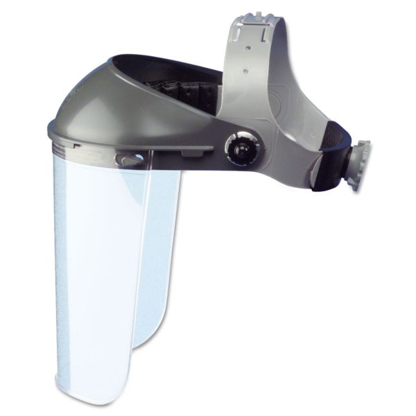FBRF300 Fibre-Metal by Honeywell High Performance Face Shield Assembly, 3" Crown Ratchet, Noryl, Gray