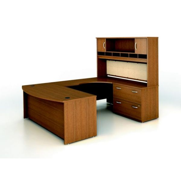 BSHSRC005WOR bbf Series C Executive Configuration - Warm Oak finish by Bush Furniture