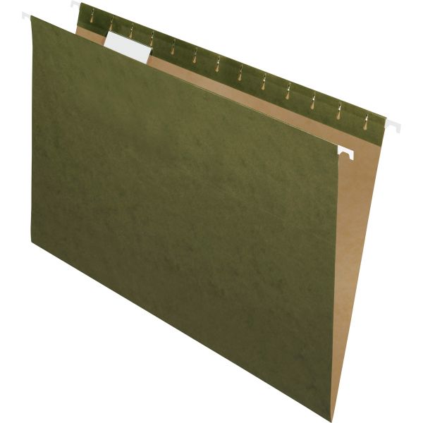 PFX81622 Pendaflex Standard Green Hanging Folders, 1/5 Tab, Legal, 25/Box