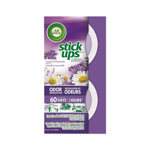 RAC85825 Air Wick Stick Ups Air Freshener, 2.1oz, Lavender & Chamomile