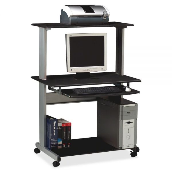 MLN8350MRANT Tiffany Industries Eastwinds Multimedia Workstation, 36-3/4w x 21-1/4d x 50h, Charcoal Laminate Top