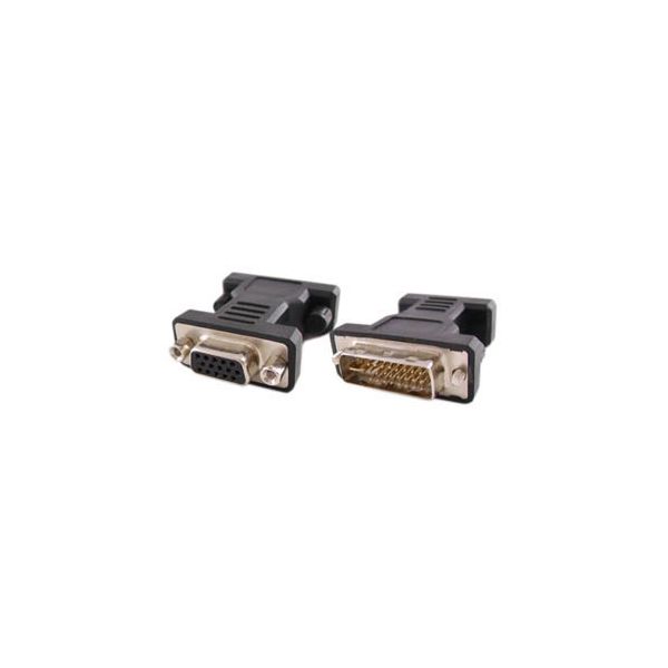 SYNX4054513 AddOn DVI-I (29 pin) Male to VGA Female Black Adapter