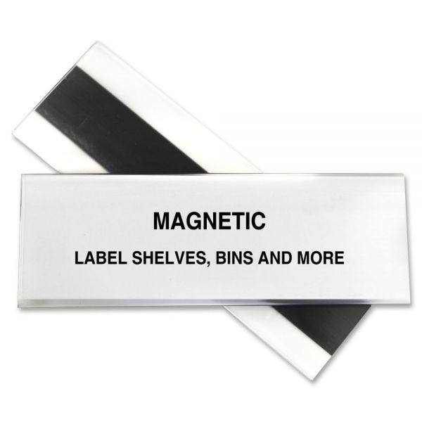 CLI87247 C-line HOL-DEX Magnetic Shelf/Bin Label Holders 2" x 6"