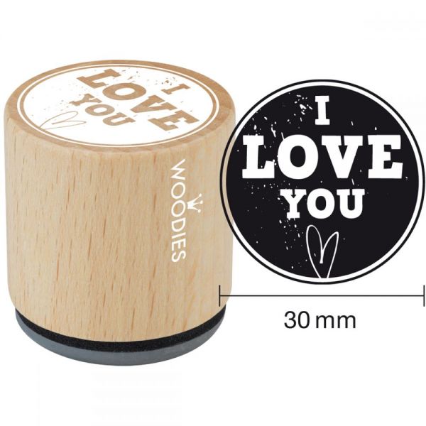 NOTM350214 Woodies Mounted Rubber Stamp 1.35"