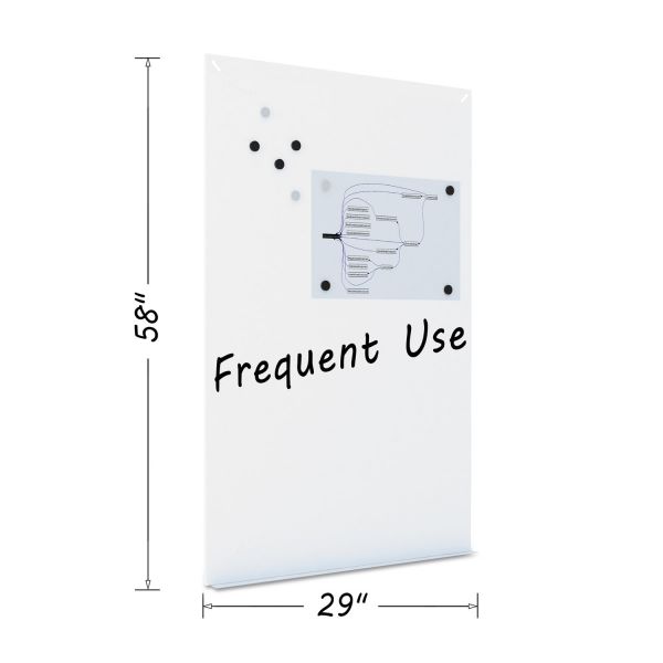 BVCDET8125397 MasterVision Magnetic Dry Erase Tile Board, 38 1/2 x 58, White Surface