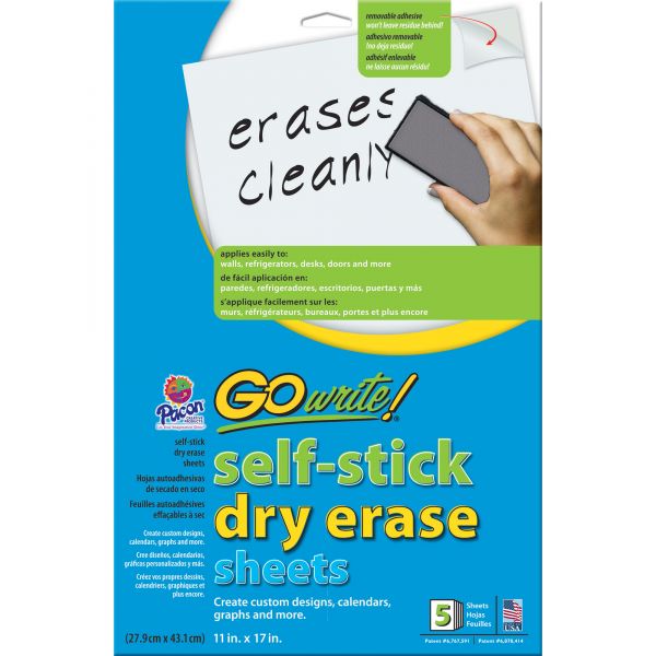 PACAS1117 Pacon GoWrite! Self Stick Dry-Erase Sheet
