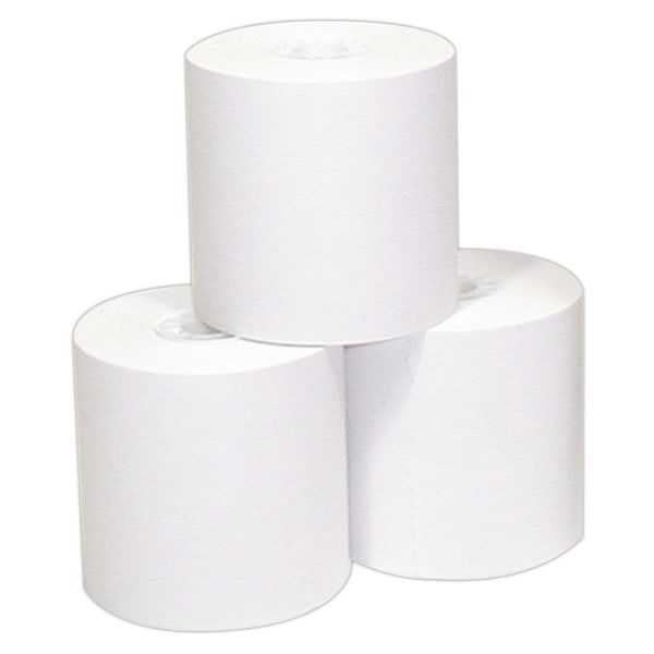 SinglePly Thermal Paper Receipt Rolls, 3 1/8" x 230', White, Pack Of