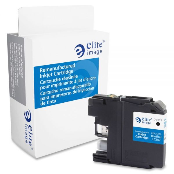 ELI76117 Elite Image Remanufactured Brother LC107BK Ink Cartridge
