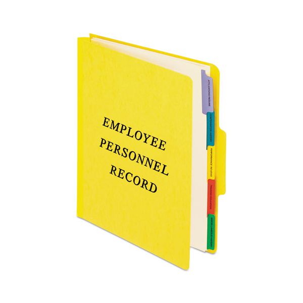 PFXSER1YEL Pendaflex Personnel Folders, 1/3 Cut Top Tab, Letter, Yellow